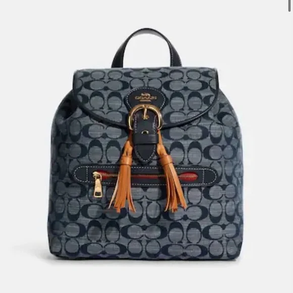 ?RETIRED?Coach Kleo Backpack in Signature Chambray Coach Kleo Backpack in signature chambray w | Mercari main image 4